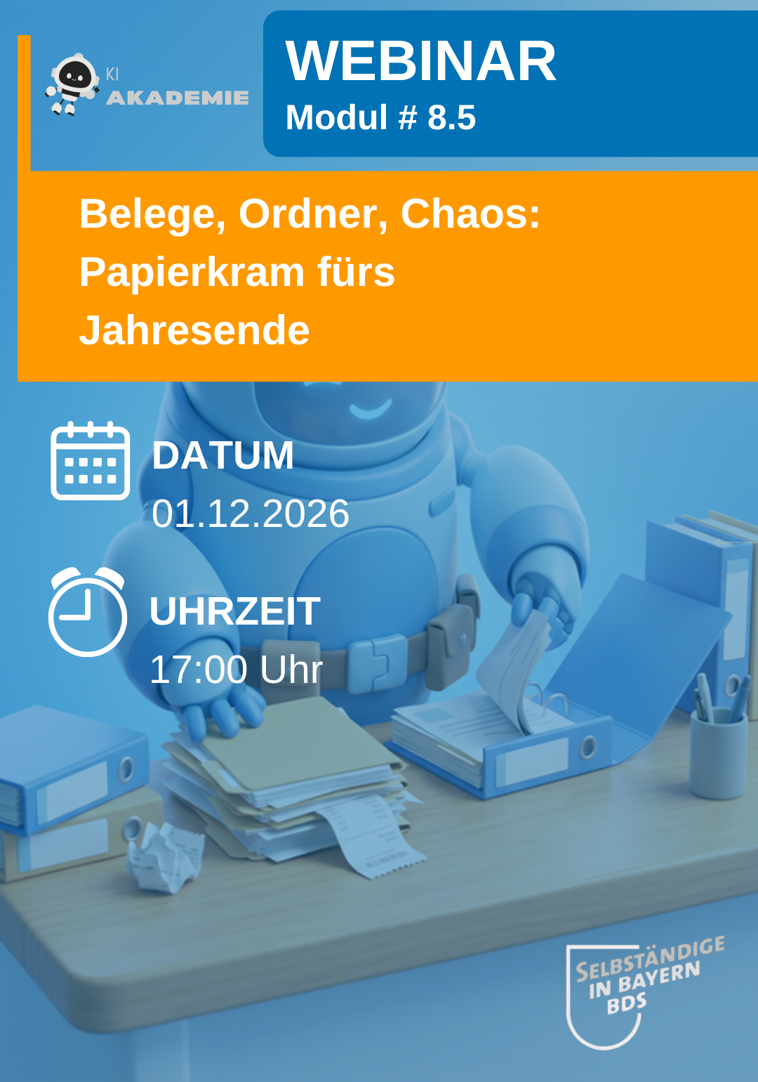 Belege, Ordner, Chaos: den Papierkram fürs Jahresende in den Griff bekommen